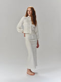 Janne White Denim Blus - White Denim