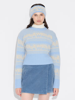 Ski Cropped Crew - Lt. Blue