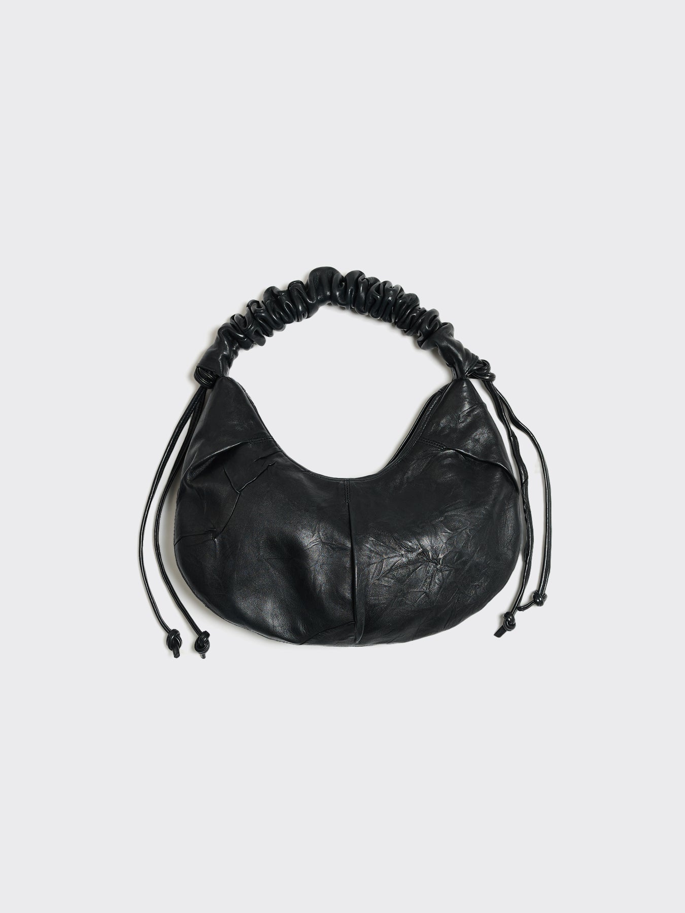 Leni Cocoon Leather Bag - Svart