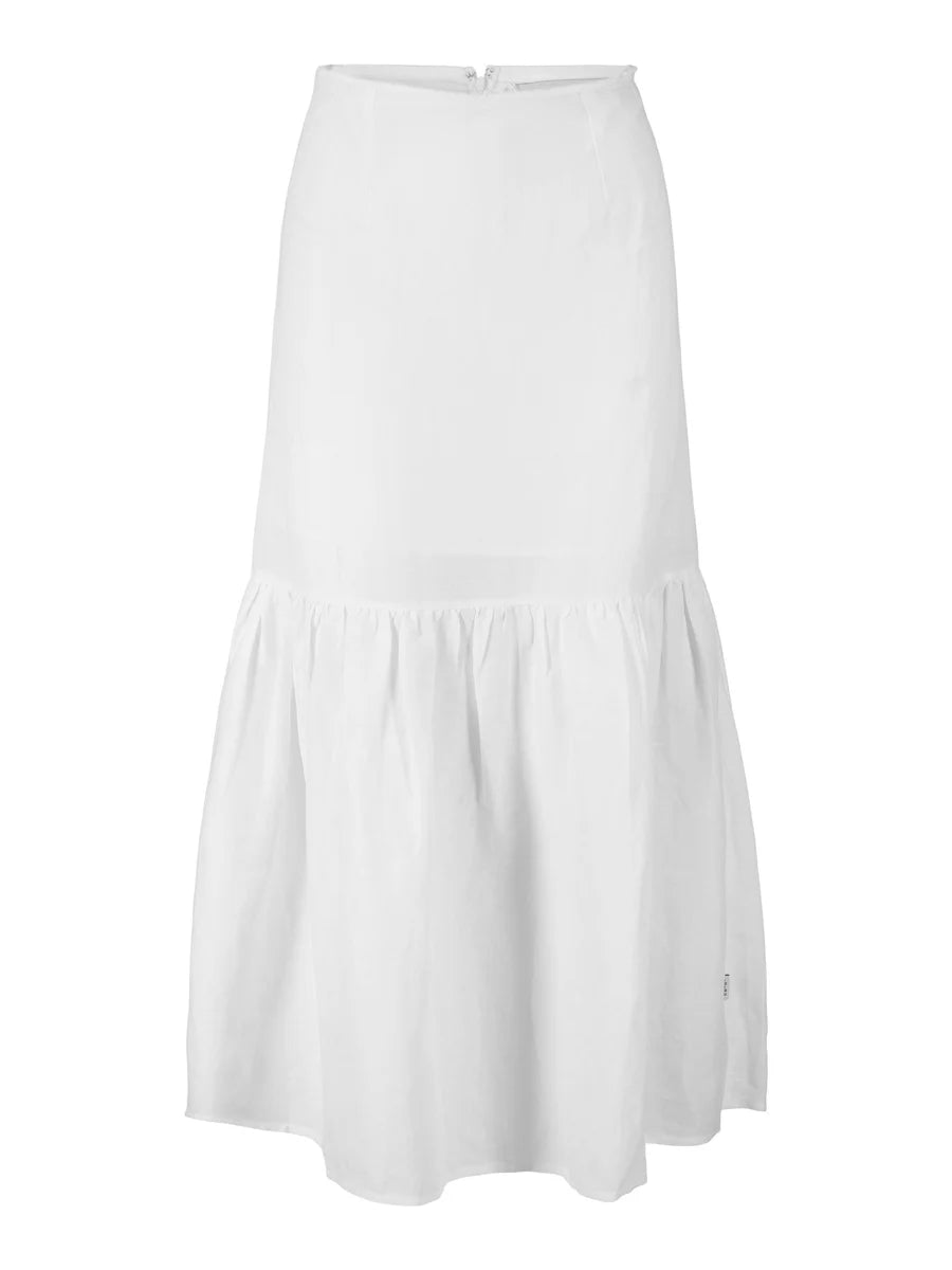 Vida Linen Kjol - Vit