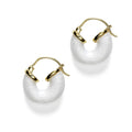 Petit White Swell Hoop - Guld