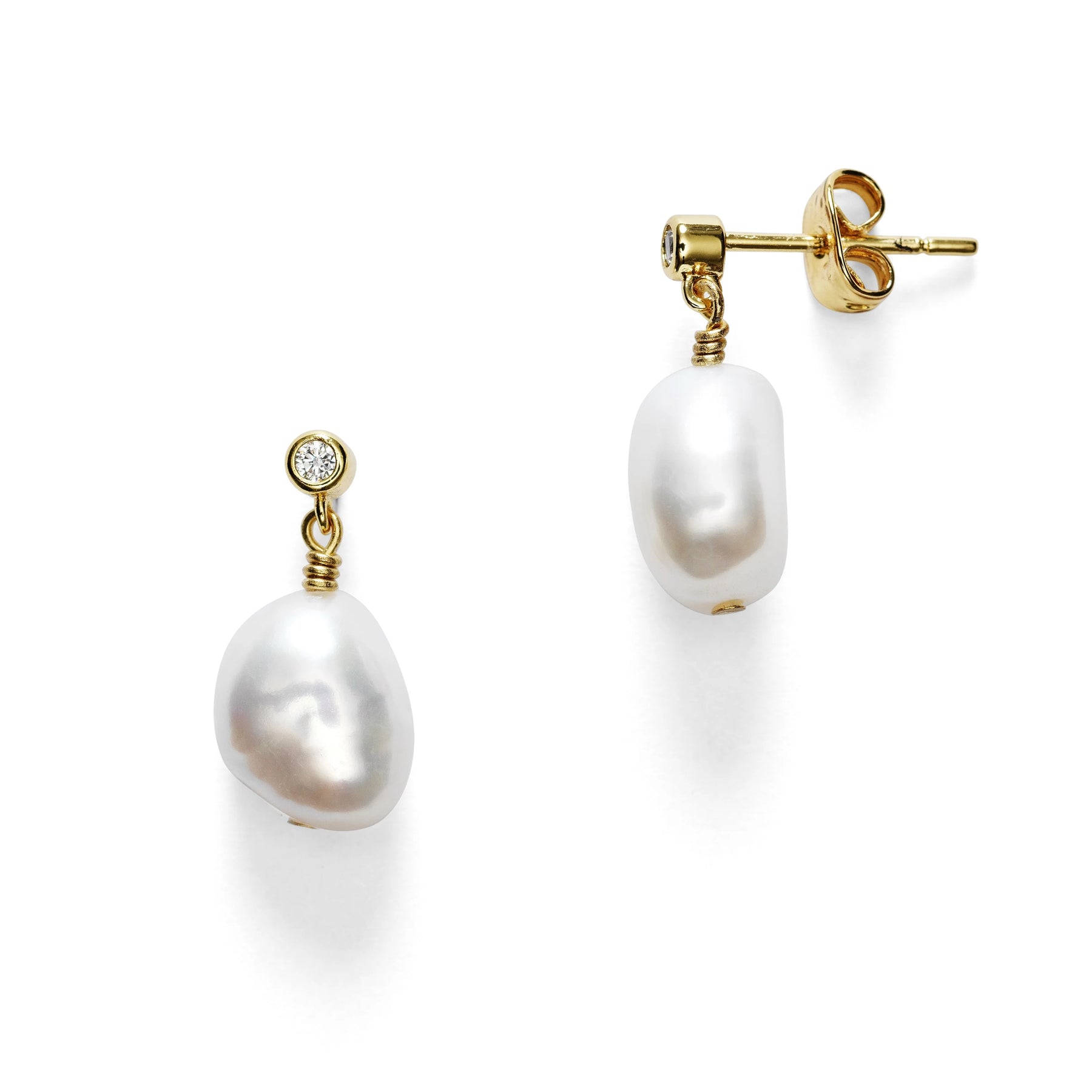 Pearly Earring - Guld