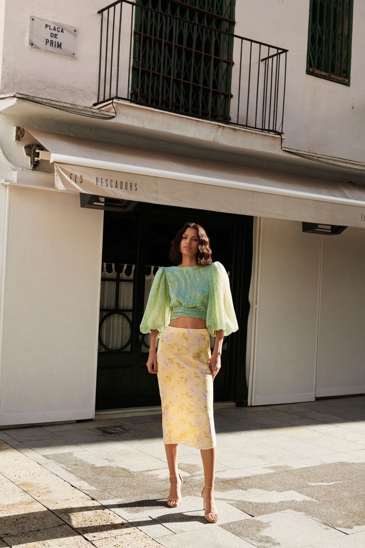 Sequins Blouse - Green