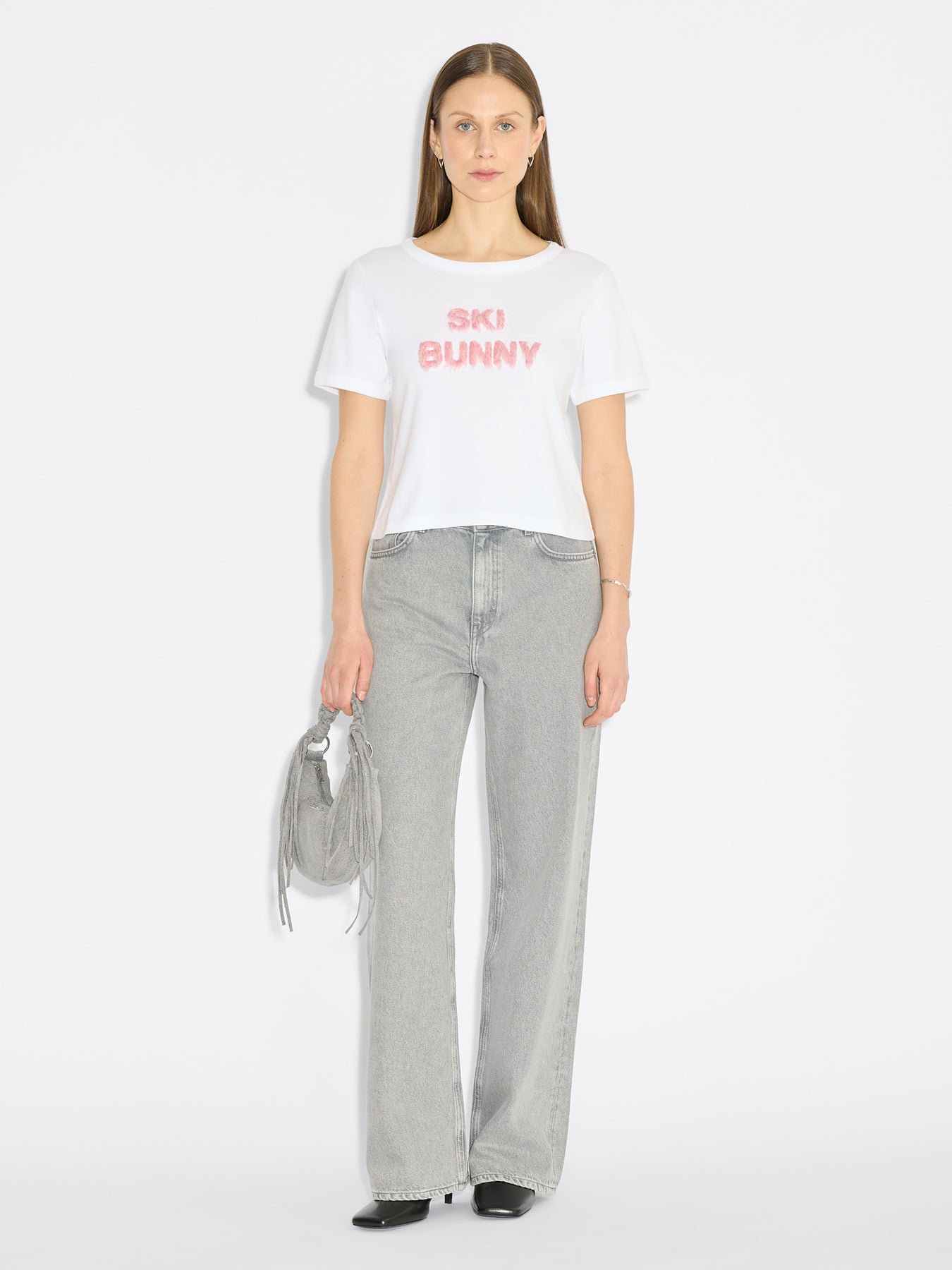 Kitty Fluffy Tee - Vit