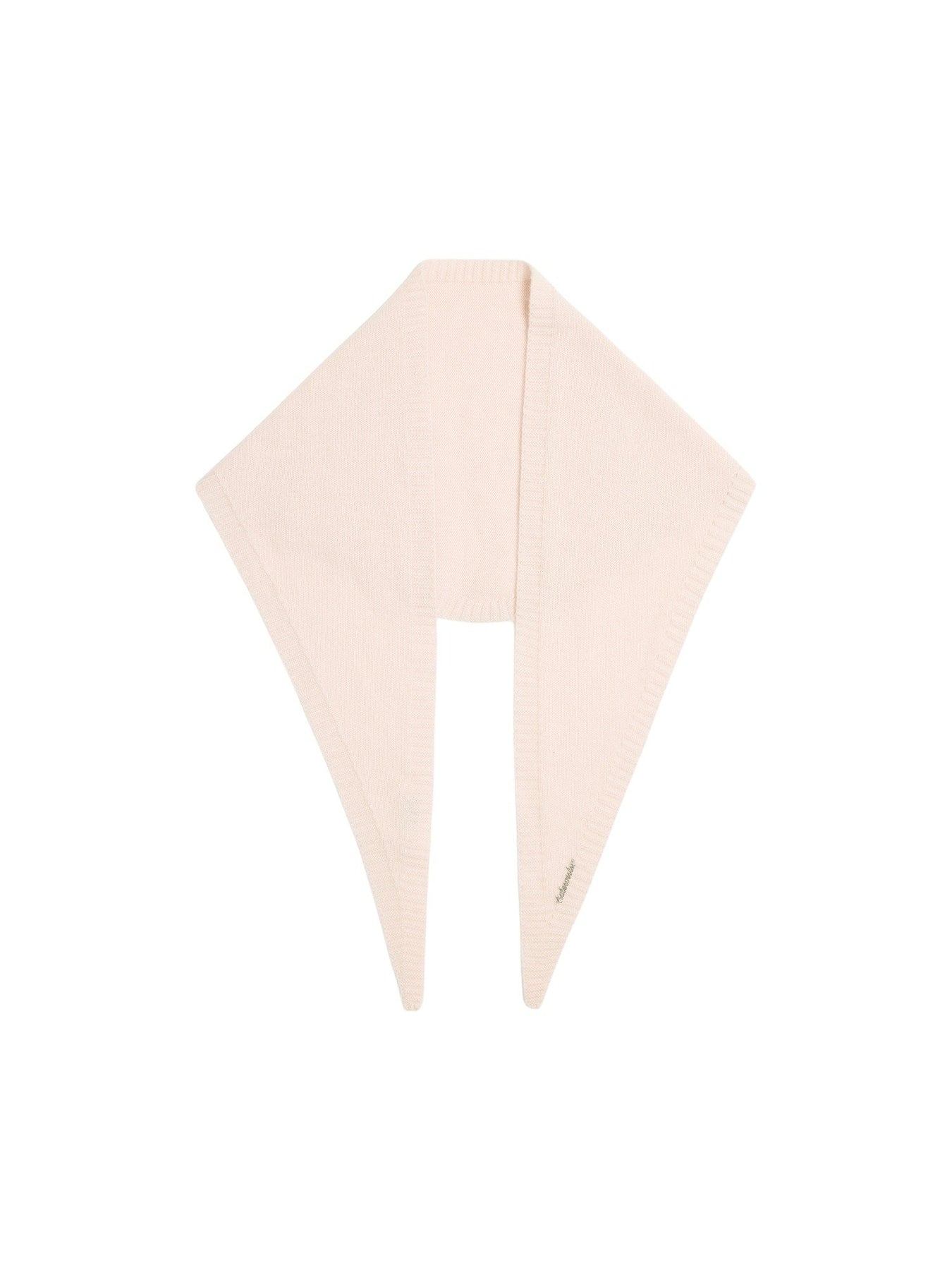 Cashmere Triangle Scarf - Ljusrosa
