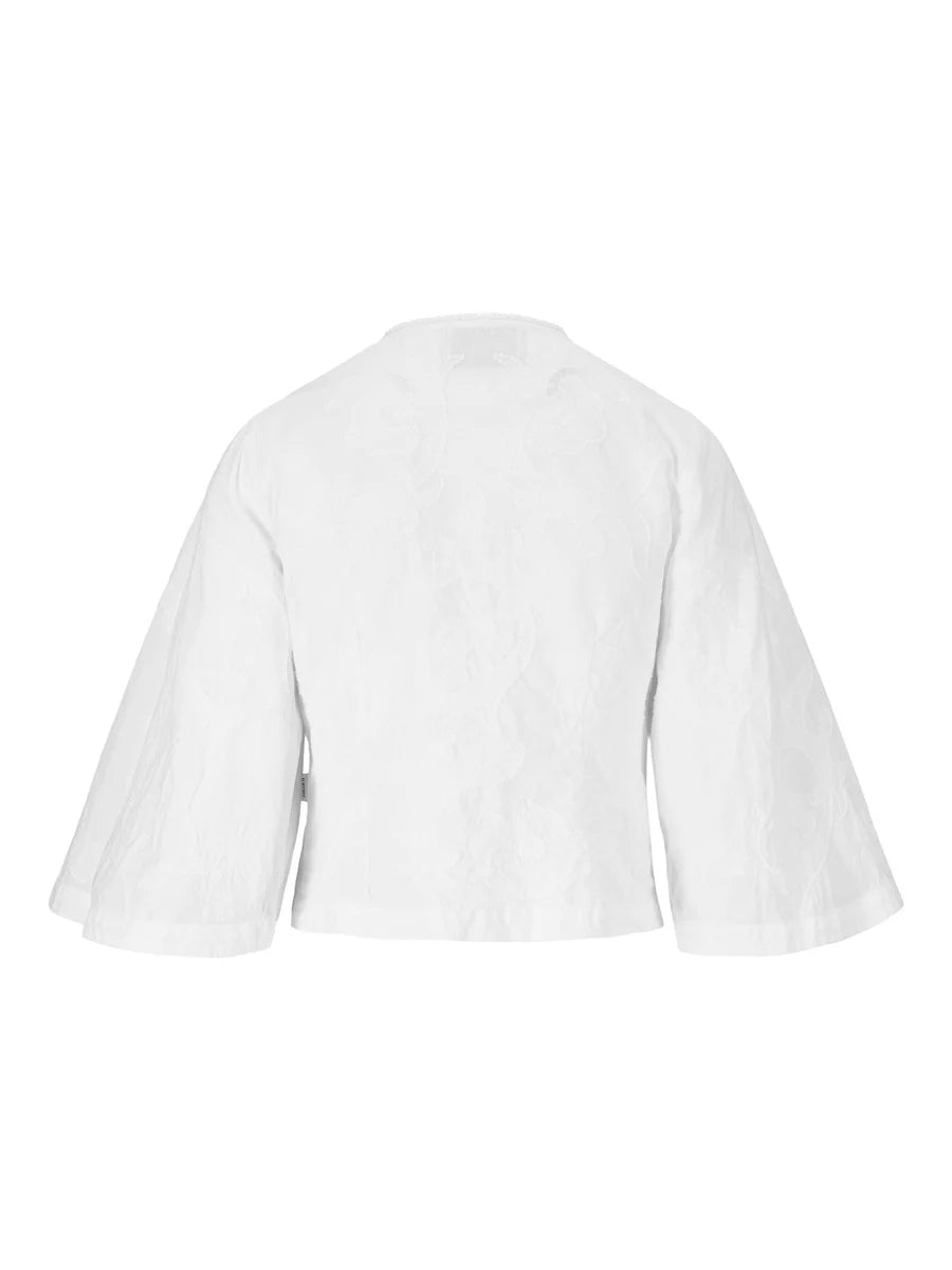 Lotte Embroidery Blouse - Vit
