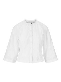 Lotte Embroidery Blouse - White