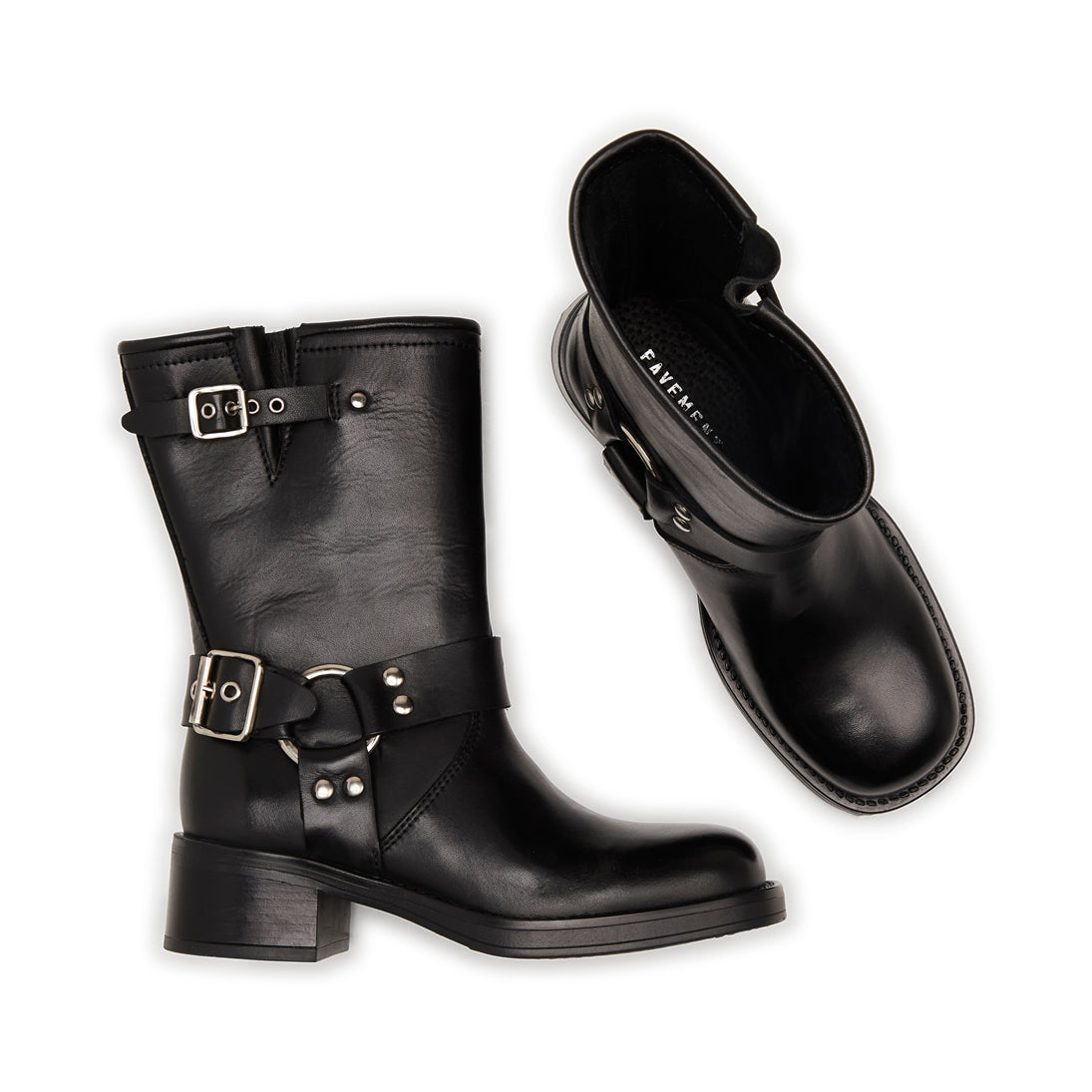 Pavement Tamera Bikerboots Svart
