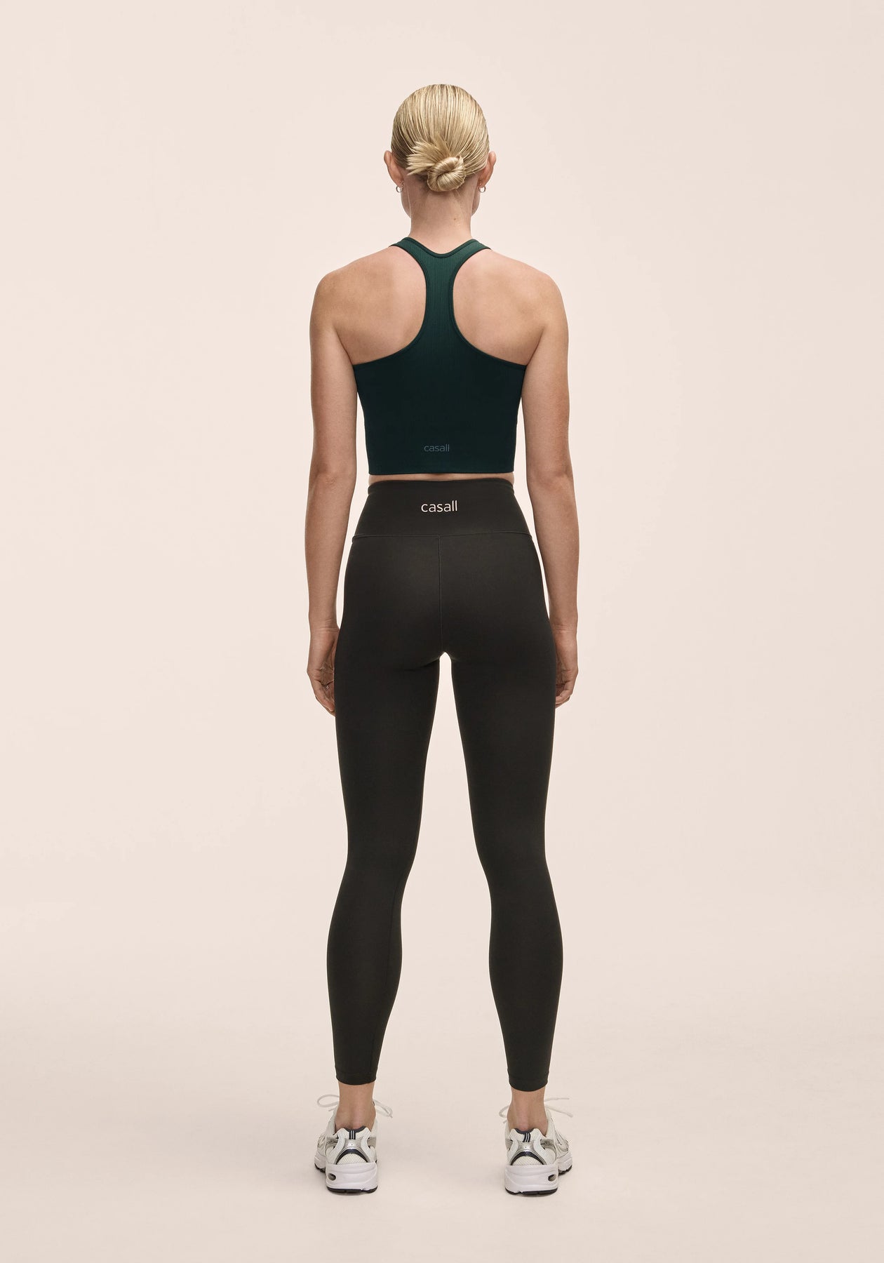 Overlap High Waist Tights - Svart