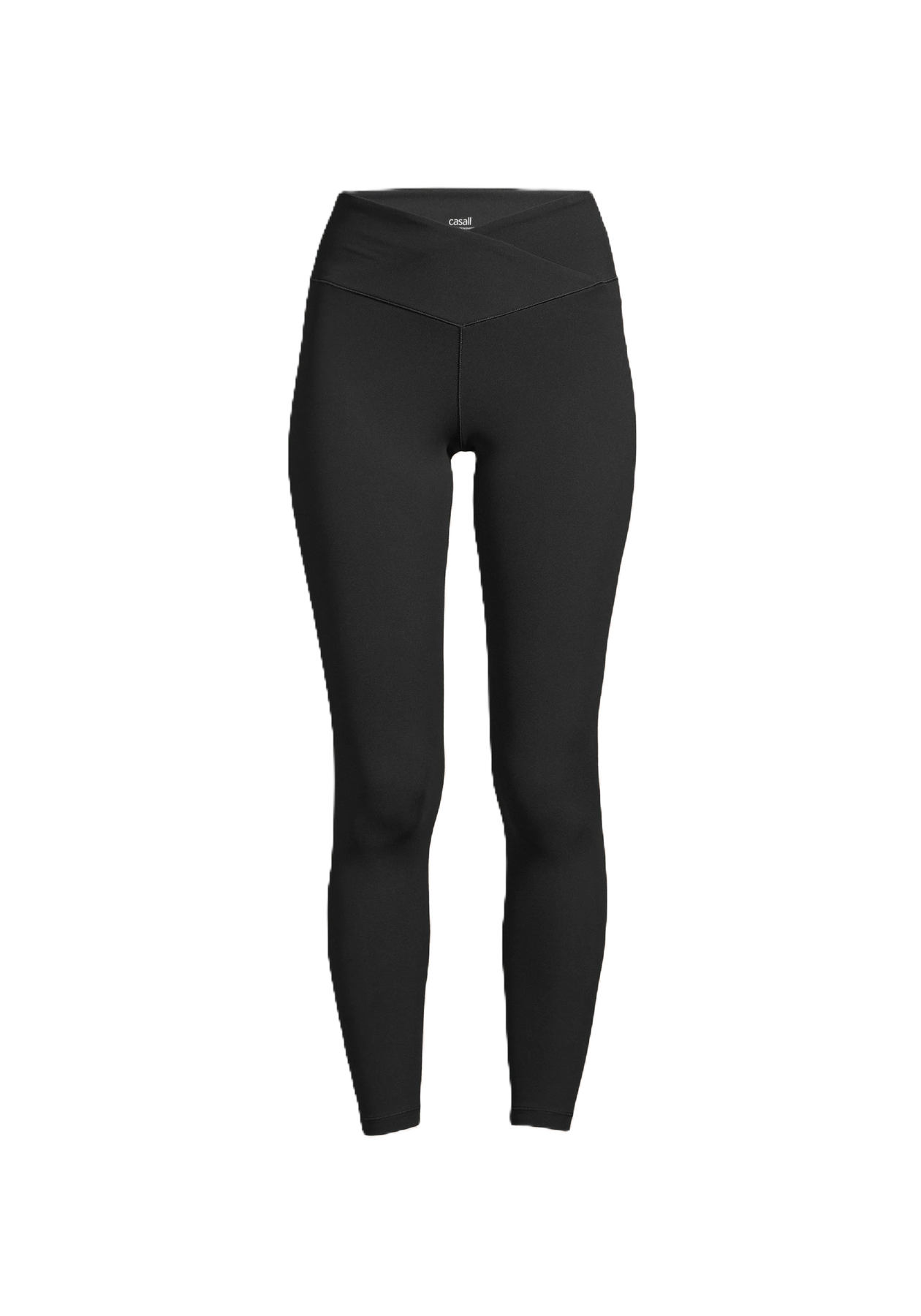Overlap High Waist Tights - Svart