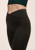 Overlap High Waist Tights - Svart