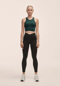 Overlap High Waist Tights - Svart