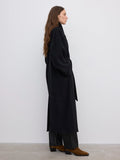 Relaxed Wool Coat - Svart