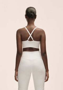 Wrap Sports Bra - White