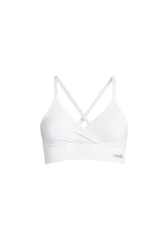 Wrap Sports Bra - White
