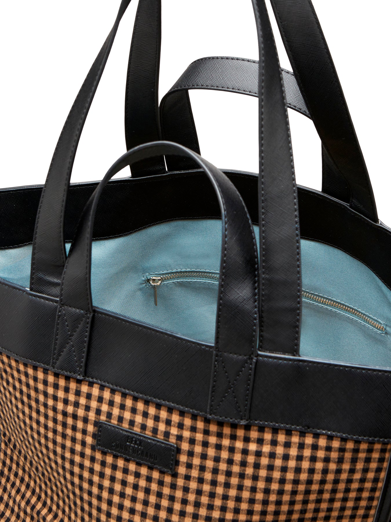 Gingham Lily Bag - Acorn Brown