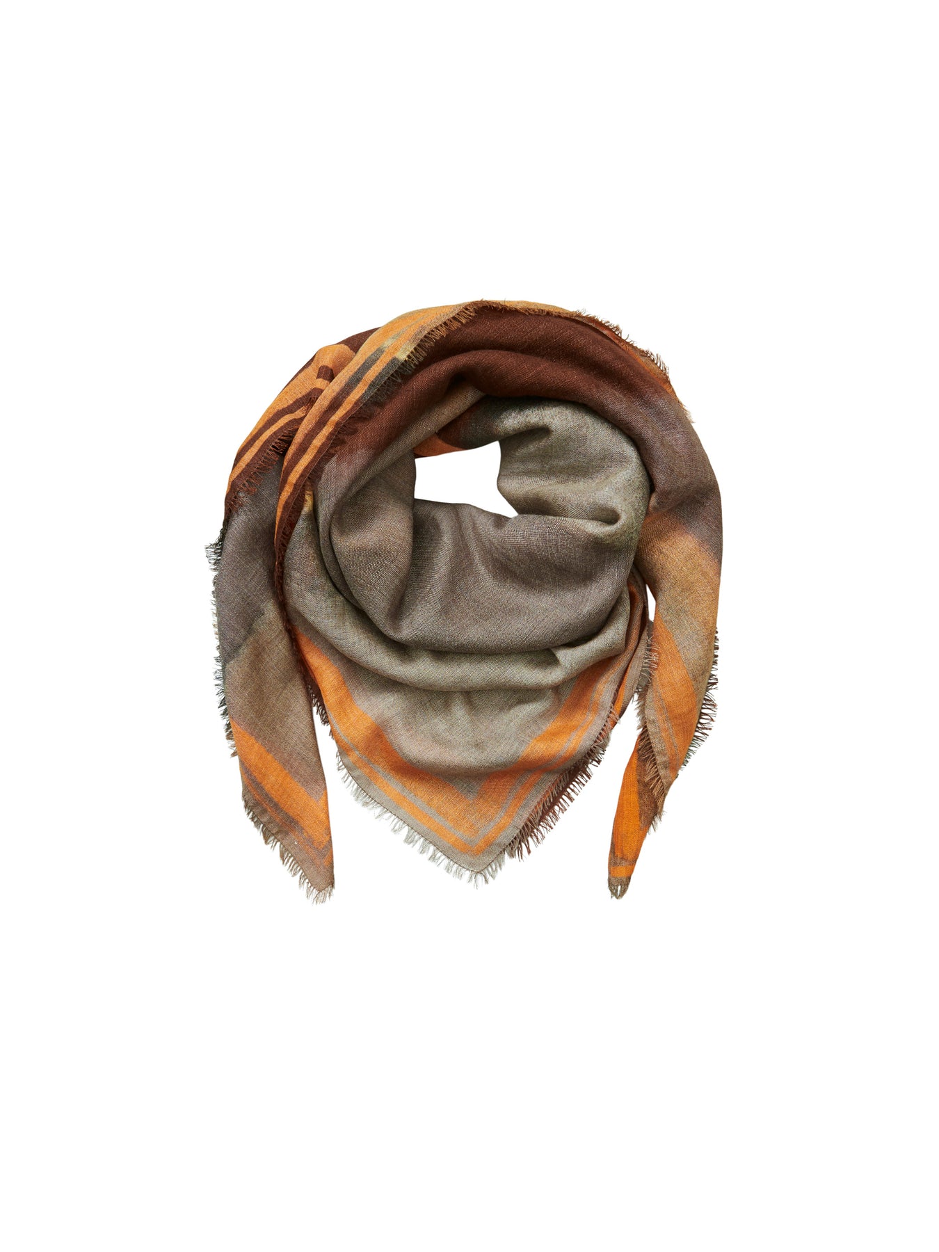 Oswald Siw Scarf - Orange Pepper
