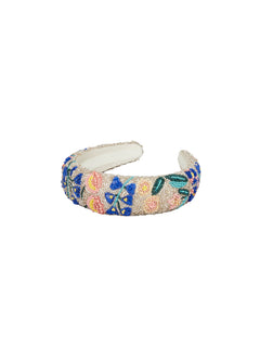 Ivor Beaded Hairbrace - Birch White