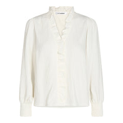 Sueda Frill Shirt - White
