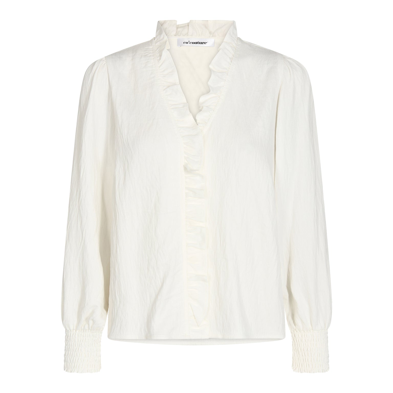 Sueda Frill Shirt - White