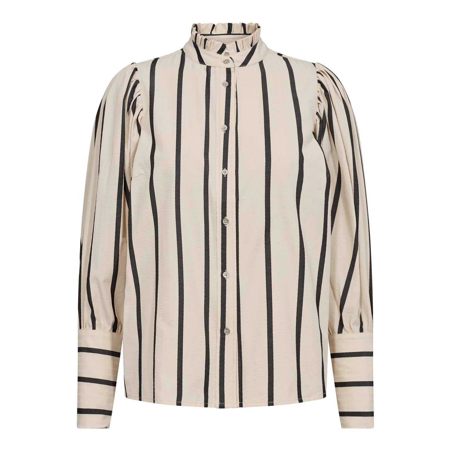 Tessiecc Stripe Puff Shirt - Marciblack