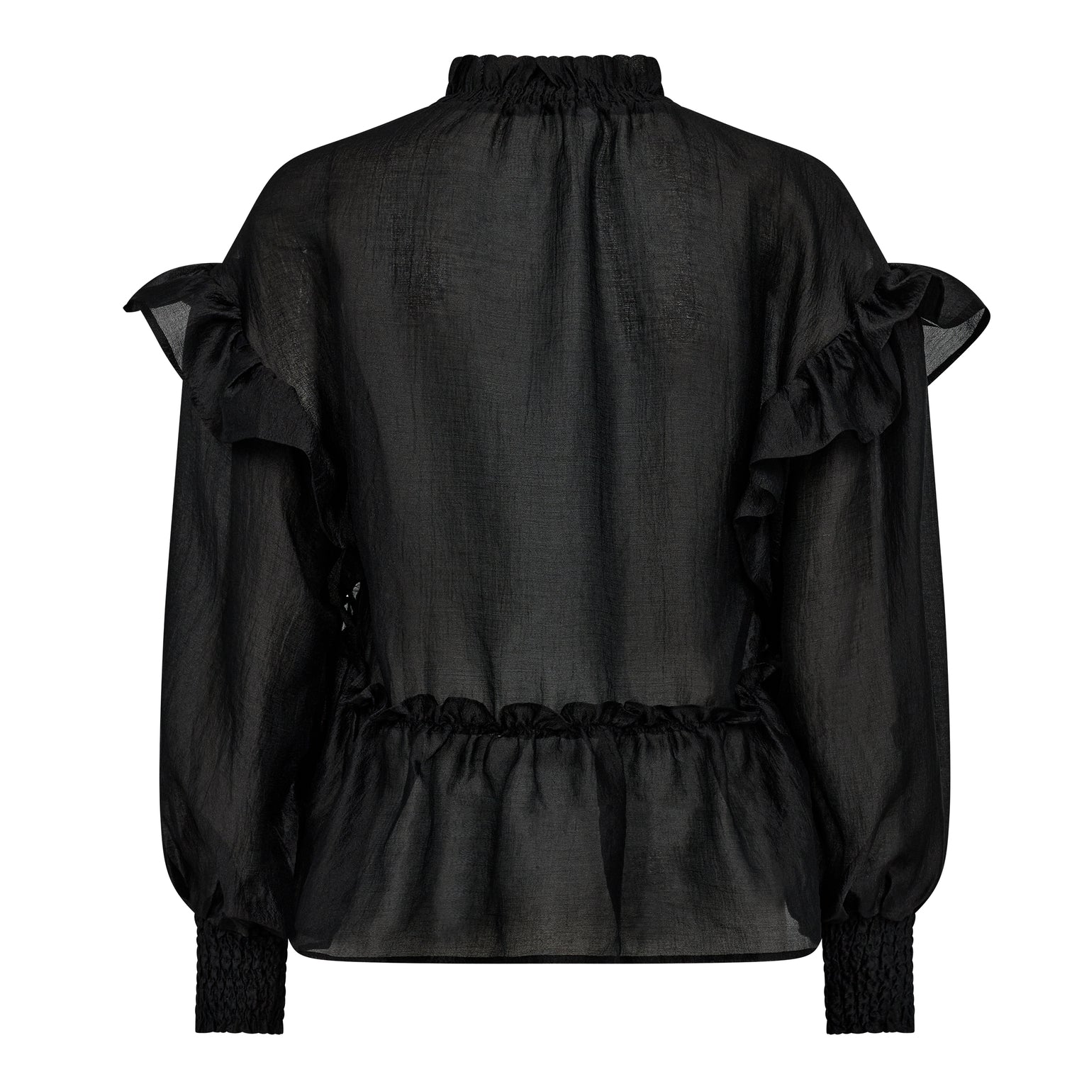 Moniquecc Frill Blouse - Black