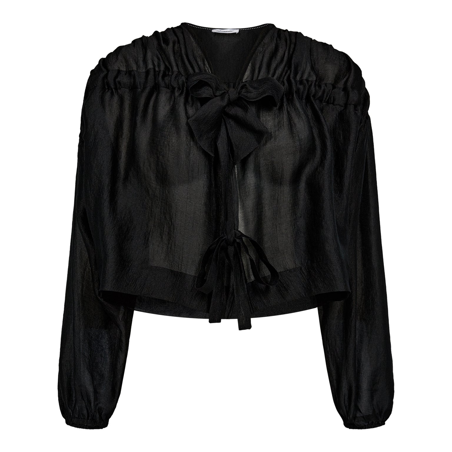 Moniquecc Tie Blouse - Black