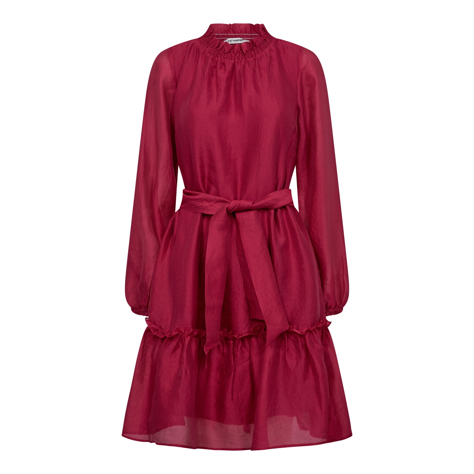 Moniquecc Ls Belt Dress - Pink
