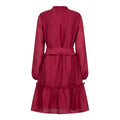 Moniquecc Ls Belt Dress - Pink