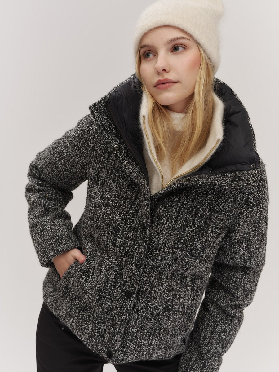 Indie Tweed Jacket - Vit/Svart