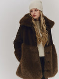 Anna Fake Fur Jacket - Dark Brown