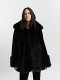 Anna Fake Fur Jacket - Svart