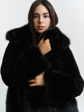 Anna Fake Fur Jacket - Svart