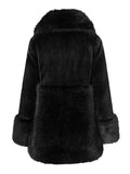 Anna Fake Fur Jacket - Svart