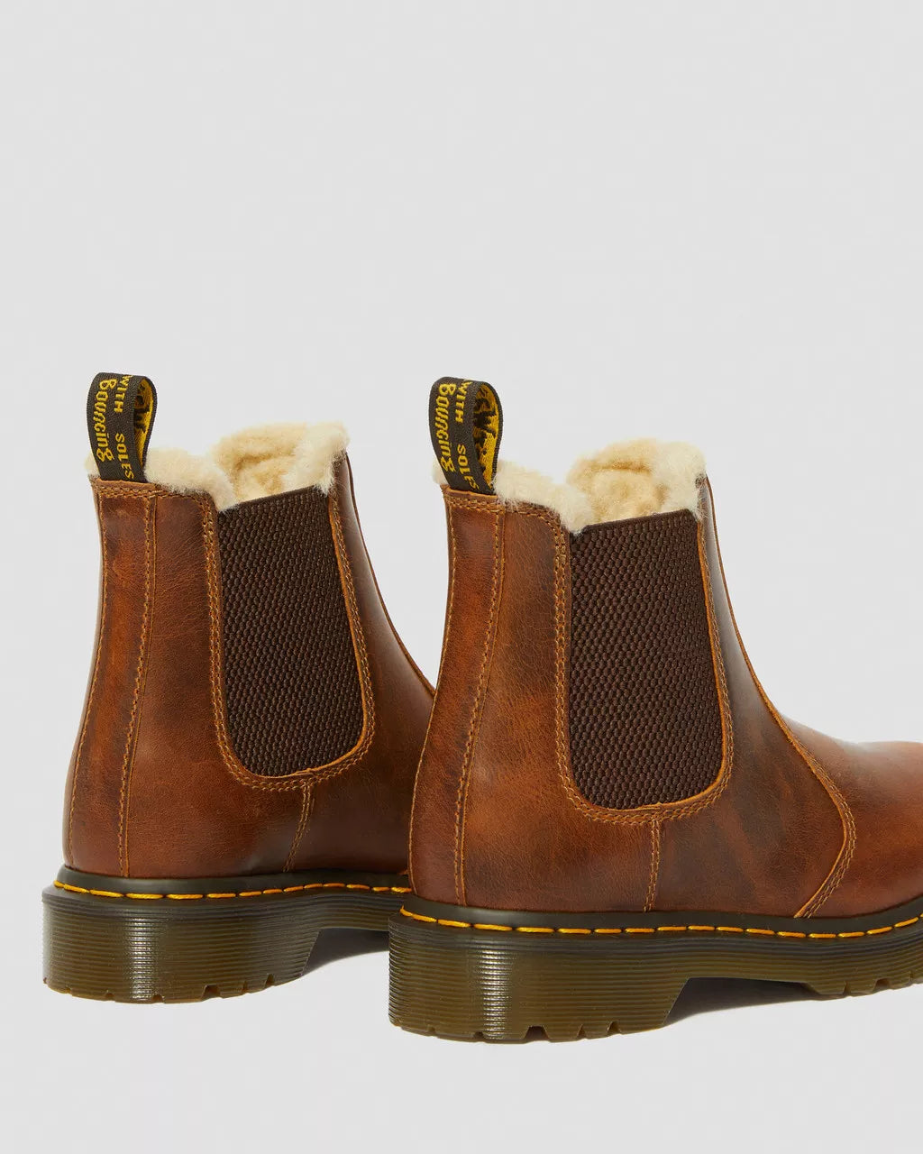 2976 Leonore Faux Fur Lined Chelsea Boots - Butterscotch Orleans