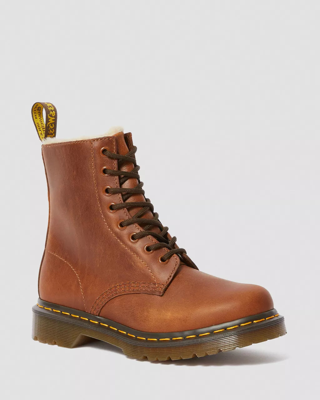 1460 Serena Fuskpälsfodrade Skinnboots - Butterscotch Orleans