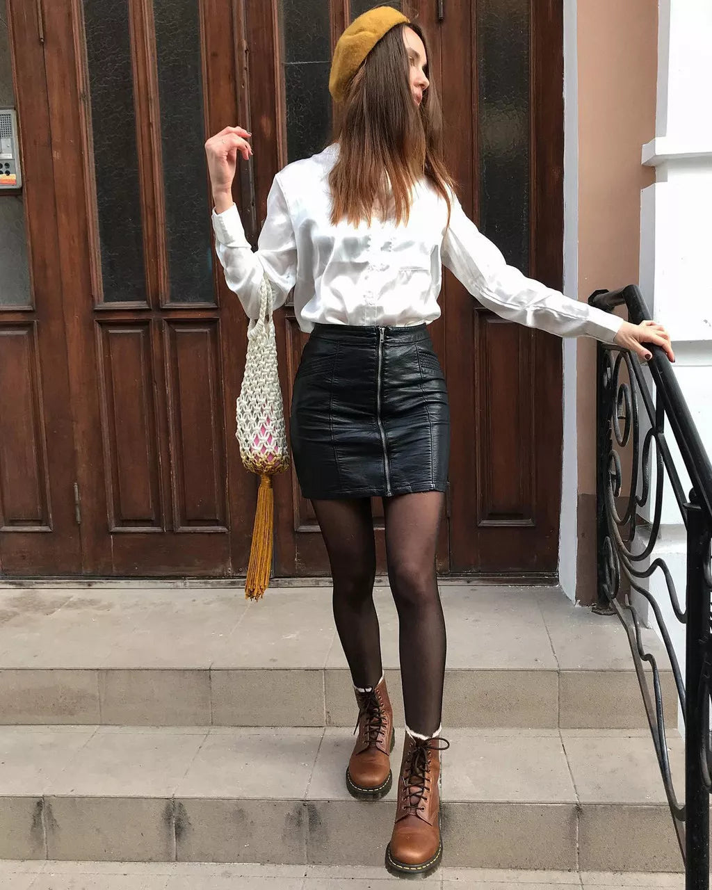 1460 Serena Fuskpälsfodrade Skinnboots - Butterscotch Orleans
