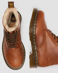 1460 Serena Fuskpälsfodrade Skinnboots - Butterscotch Orleans