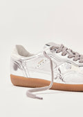 Rife Leather Sneakers - Shimmer Silver Cream