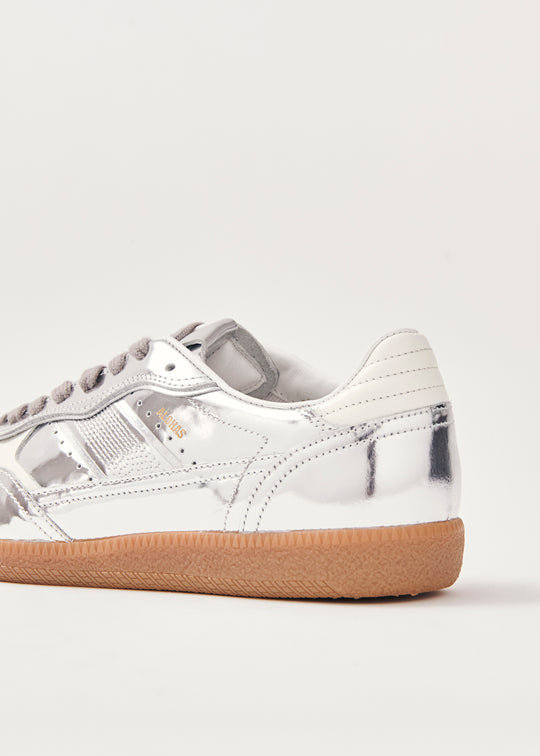 Rife Leather Sneakers - Shimmer Silver Cream