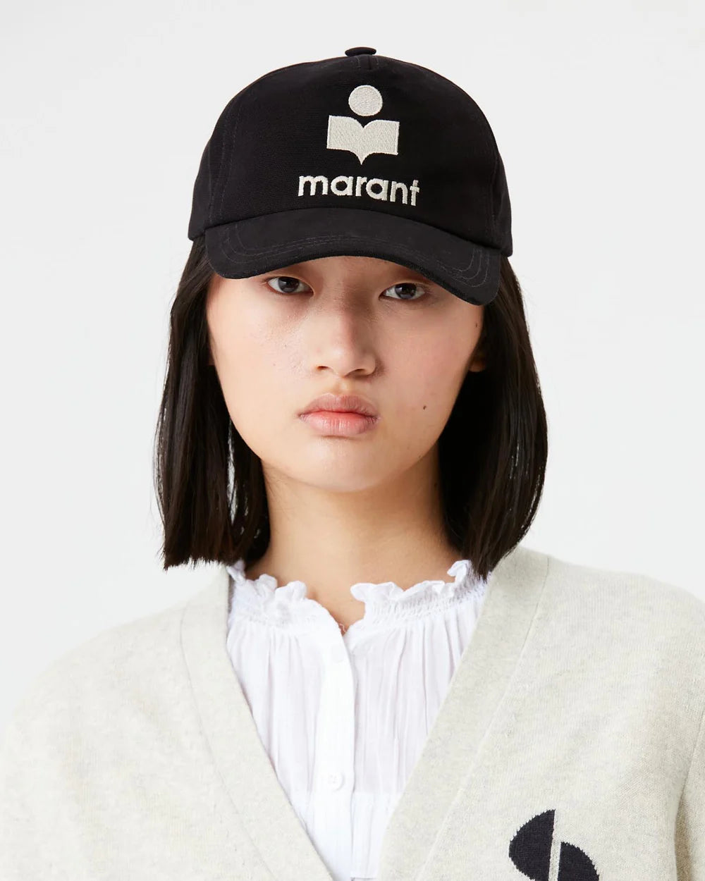 Isabel Marant Tyron Keps - Svart/Ecru