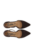 Biadevived Pump Micro Suede - Mörkbrun
