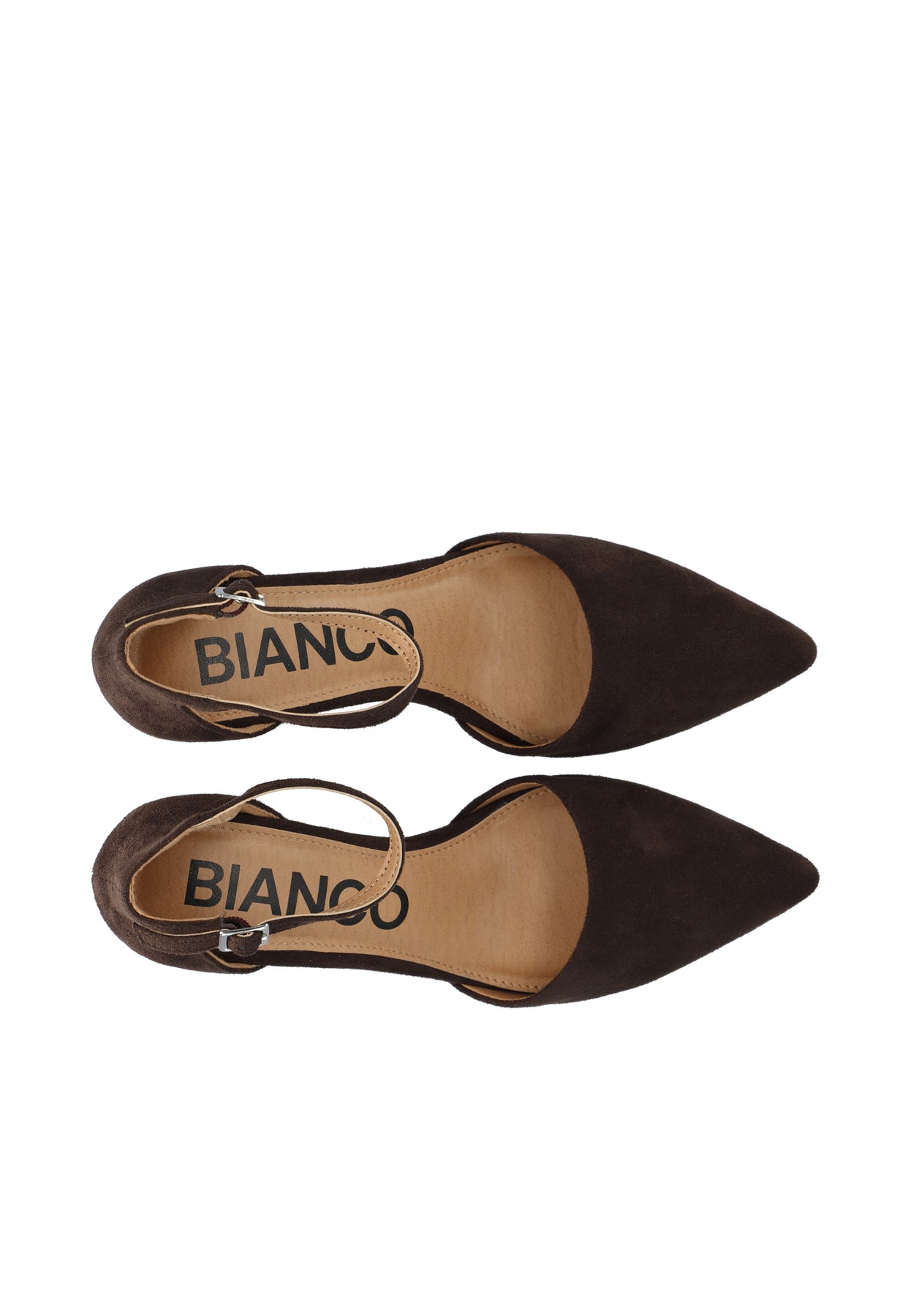 Biadevived Pump Micro Suede - Mörkbrun