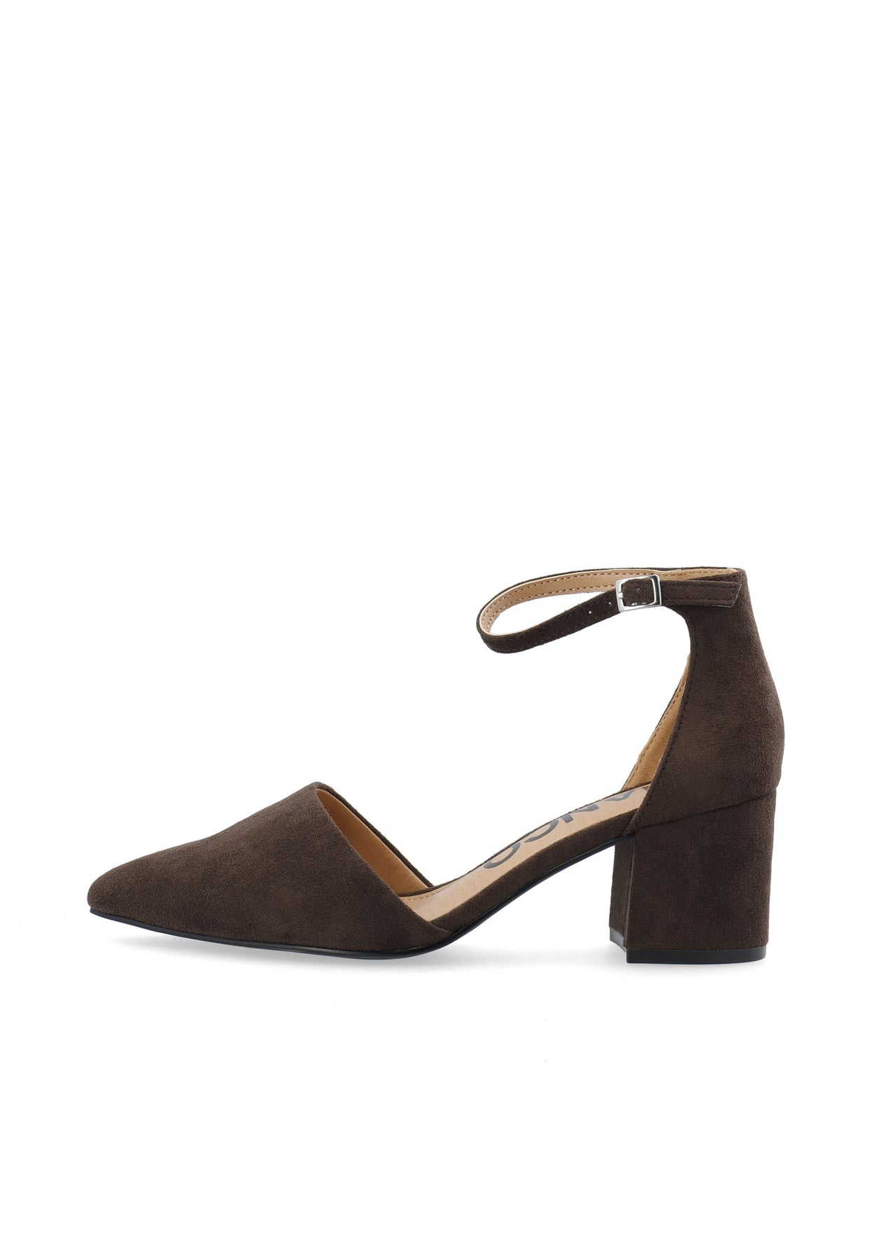 Biadevived Pump Micro Suede - Mörkbrun