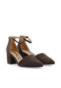 Biadevived Pump Micro Suede - Mörkbrun