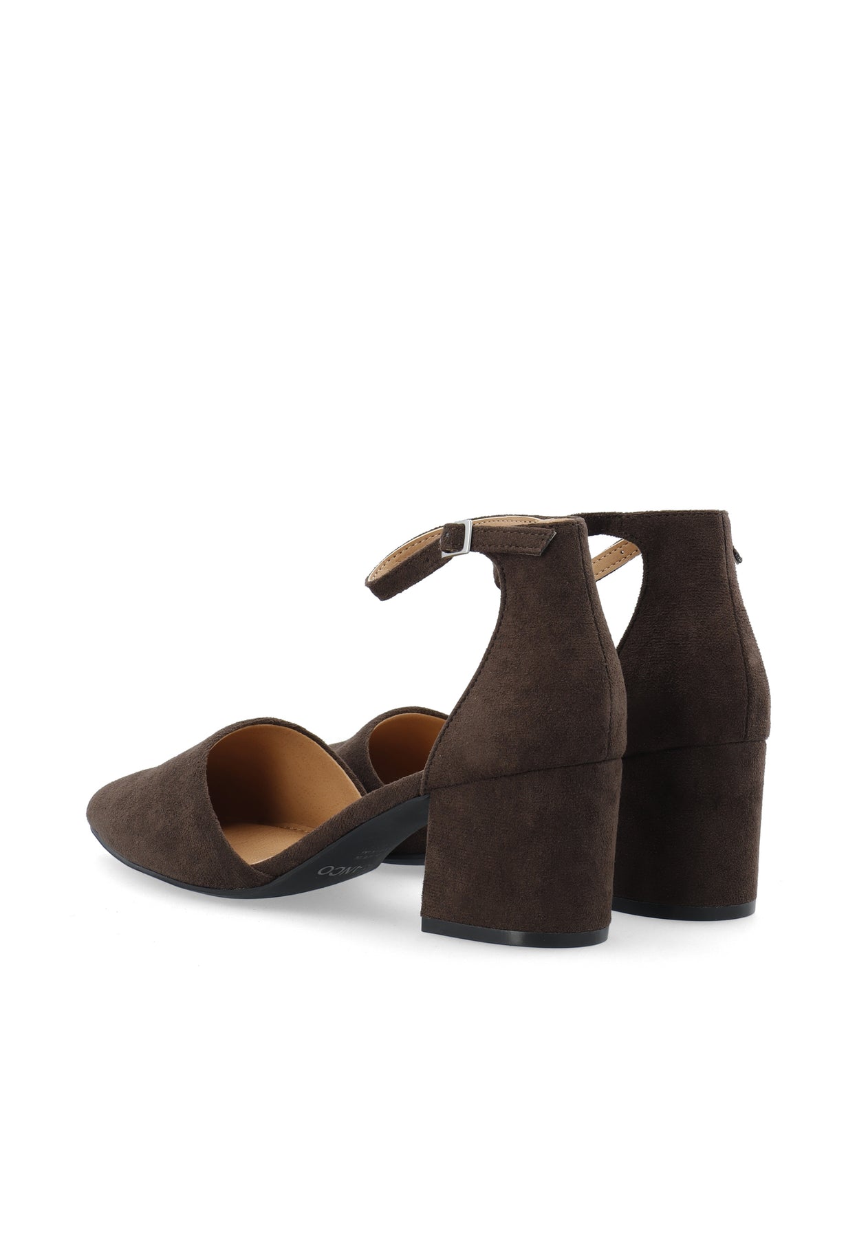 Biadevived Pump Micro Suede - Mörkbrun