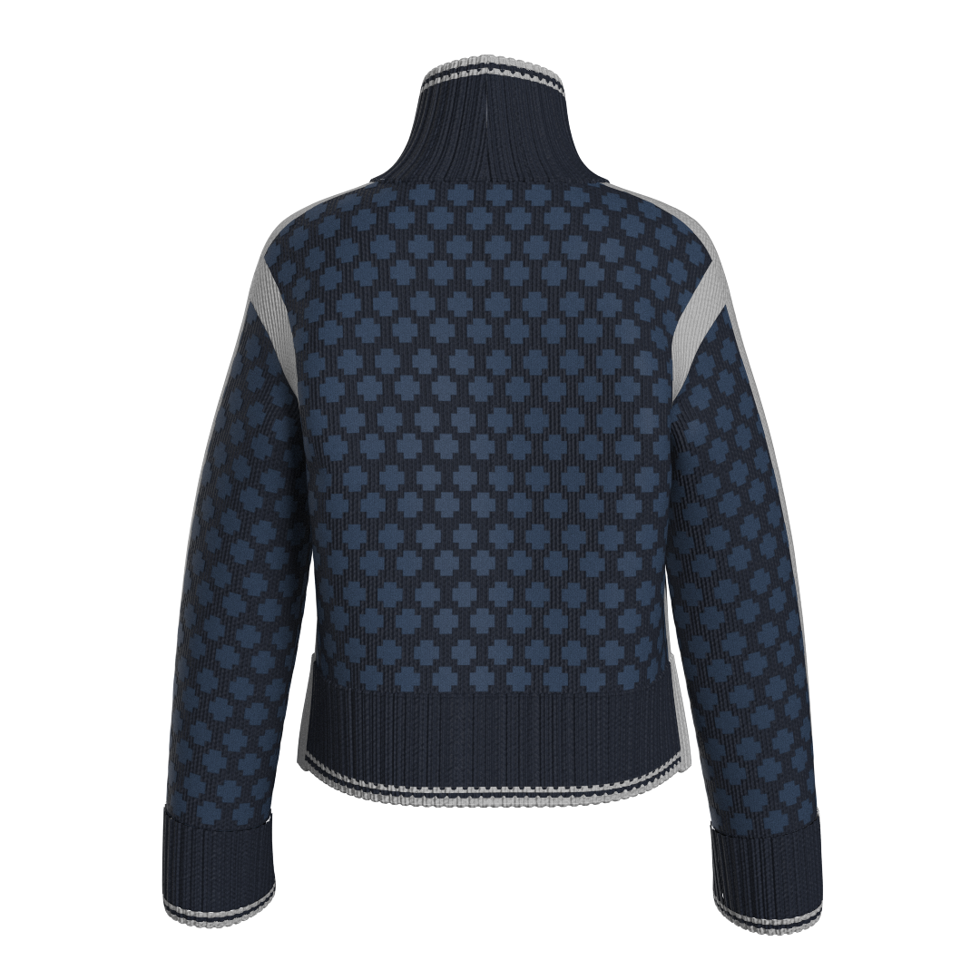 Boat Sweater Dam - Marinblå