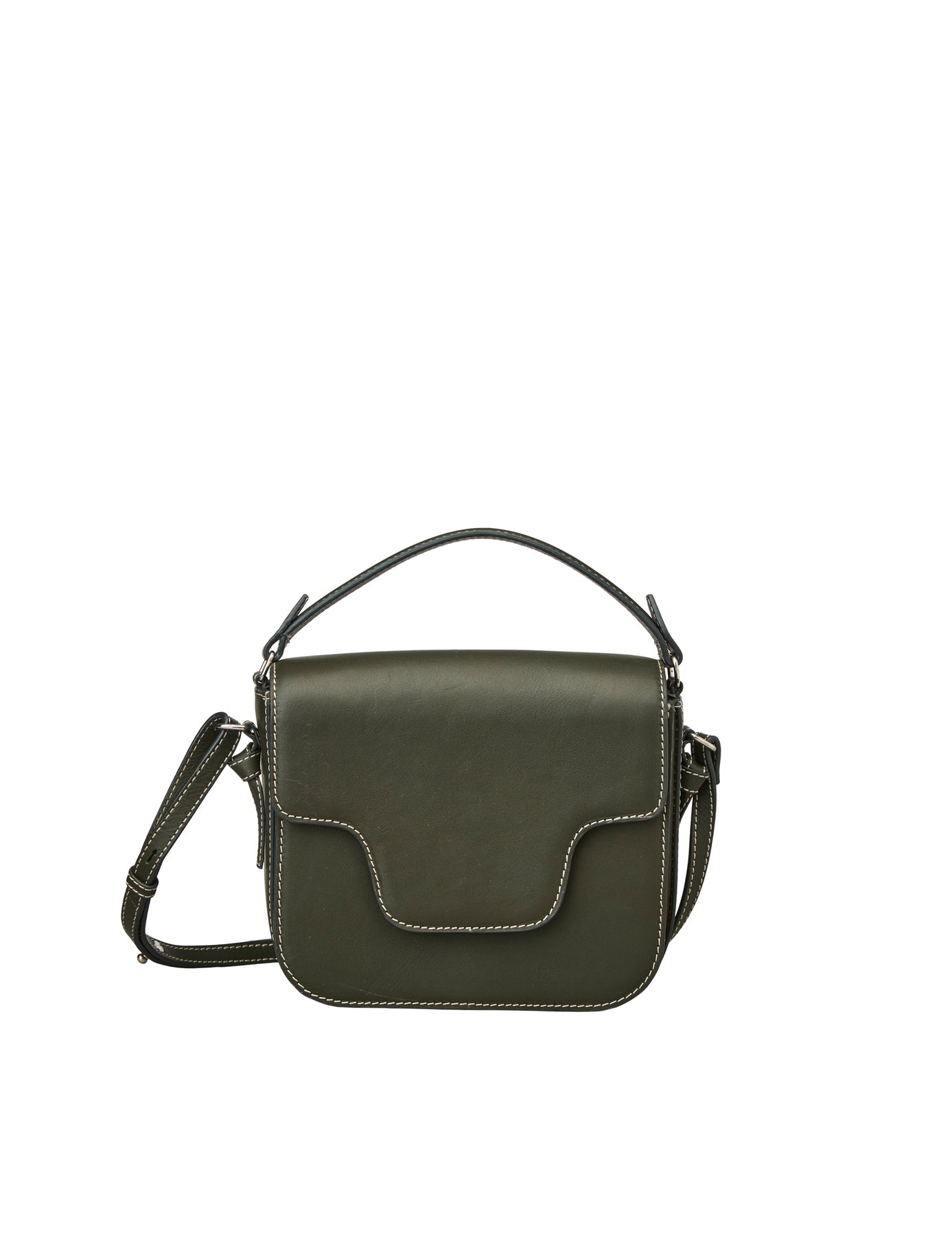 Glossy Cow Iris Bag - Army