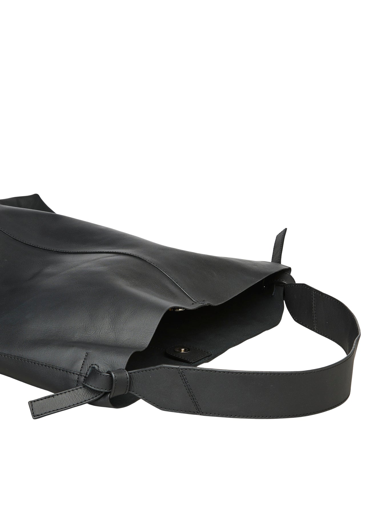 Glossy Cow Mae Bag - Black