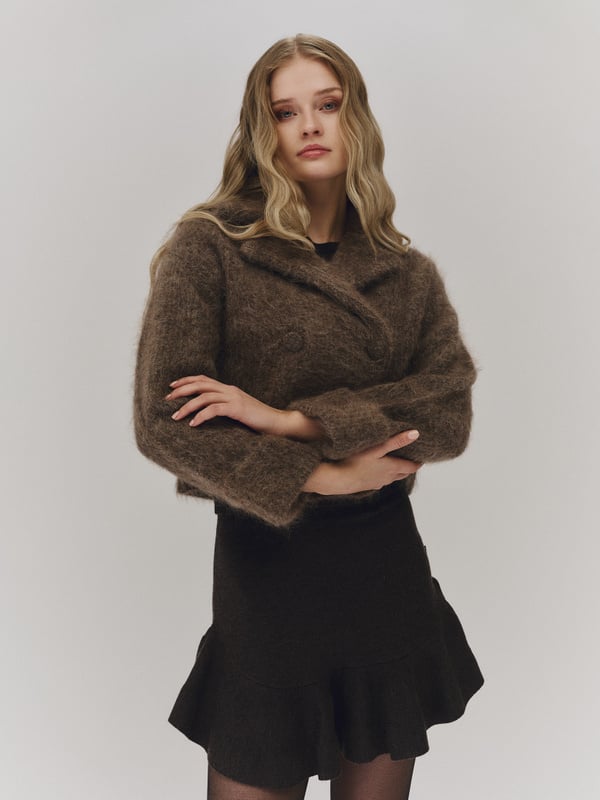 Fenny Chunky Cardigan - Brun